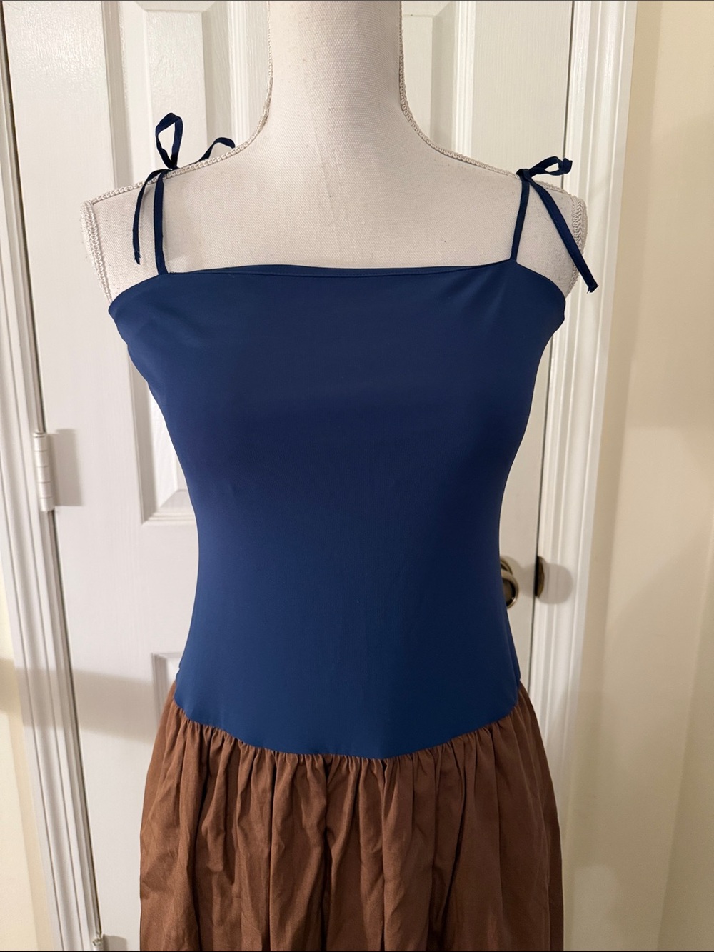 Anthropologie Square Neck Twofer Midi Dress NWT! - Picture 6 of 11